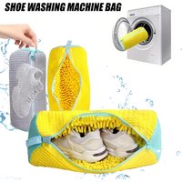 Washing Shoes Bag Cotton Laundry Fluffy Fibers Easily Remove Dirt Washing Bag Durable Shoe Washing Machine Bag for All Shoe