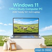 14.1 Inch Ultra Thin Notebook Intel i9-9900 DDR4 16GB/32GB RAM 2TB SSD 2026 Win11 Portable Business Office Laptop PC, Supreme
