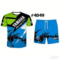 2026 New Hot Selling Summer Yamaha High Quality Motorcycle T-Shirt Set Men Women Oversized Breathable Quick Drying Racing Suit