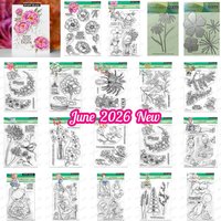 June 2026 New Penny Black Green Joy Happiness Blooms Wings of Joy Metal Cutting Dies for DIY Handmade Scrapbook Calendar Diary