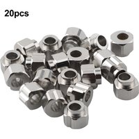 20Pcs Carbon Steel Eccentric Nut For 3D Printer Eccentric Spacer Eccentric Column Isolation Screw Nut For Ender 3, 5MM Bore