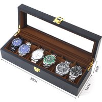 Handmade Luxuy 6/10/12 Grids Wood Watch Boxes Watches Display Case Jewelry Holder Storage Organizer for Watch Holding