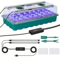 1 pack/2 pack Seed starter tray with grow light, 36-cell seed germination kit, with humidity dome,and adjustable lighting.