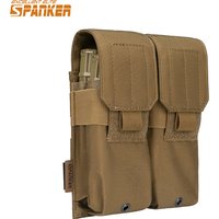 EXCELLENT ELITE SPANKER Tactical Double M4 Magazine Pouch AK AR Rifle Mag Paintball Hunting Accessories