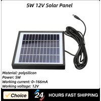 5W 12V Solar Panel Polycrystalline Outdoor Solar Panel Low Power Appliances Power Supply Equipment 140*130*20mm