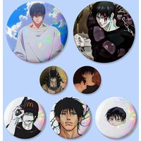 Anime C-Toji Fushiguro-S Badges Button Round Creative Pin Brooch Badge Bag Decor Accessories Fans Collect Friends Gifts