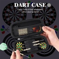 New Dart Storage Box With Zipper EVA Hard Shell Storage Box 3-Grid Dart Protection Bag Dart Maintenance Accessories Case