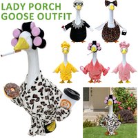 1Pc Porch Goose Outfit Goose Garden Goose Statue Dress Up Clothing Decorative Lady Porch Goose Outfit for Yard Garden Home Decor