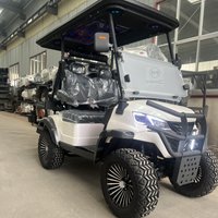 2025 Golf Cart Rental Luxurious Street Legal Lithium Battery Electric Lifted Nice Wheels Golf Car Cart