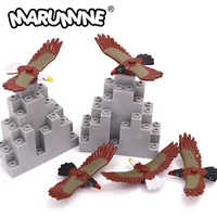 Marumine Eagle Animal MOC Blocks 20PCS Building Bricks Parts Compatible with 7172 Jungle Construction DIY Model Kit Accessories