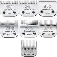 7FC/5FC/4FC/3FC Detachable Pet Dog Grooming Blades of Stainless Steel,Compatible with Andis,Oster A5,Wahl KM10 Series
