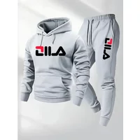 Frühlings- und Herbst-Freizeitanzug für Herren, bestehend aus Kapuzenpullover und Jogginghose, 2-in-1-Modell, bequemer Anzug, geeignet für Damen und Herren.
