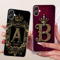 For Samsung Galaxy A06 A07 4G Case SM-A065F SM-A075F Cover Cute Letters Soft Silicone Phone Cases For Samsung A07 A 07 5G Bumper