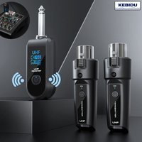 Wireless Microphone Converter XLR Transmitter and Receiver Wireless System Signal Adapter for Audio Mixer Dynamic Mic Guitar