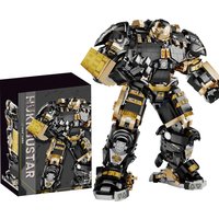2300+ pièces de blocs de construction Marvel Hulk Buster noirs, jouets robots Iron Man, figurines d'action, modèles, cadeaux de vacances