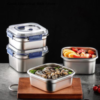 【GE】316 Leak-proof Lunch Box with Lid Bento Box for Outdoor Camping Refrigerator&Freezer Storage Sealed Container