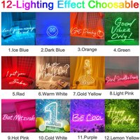 Custom Neon Sign Led Name Light for Kids Name Custom Signs Teenage Gift Led Neon Sign for Wall Decor Bedroom Decor Personalized
