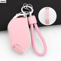 Fashion TPU Car Key Fob Case Cover Chain For Kia Sorento EV3 EV5 EV6 EV9 K3 K4 K5 Sportage Telluride Carnival 5 BTN Accessories