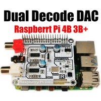 Volumio Mode Raspberry Pi DAC Raspberry Pi 4B 3B+3B2BZERO(W) HIFI Dual ES9023 Decode DAC I2S Digital Audio Sound Card