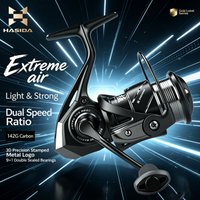 HASIDA AULA air Spinning Reel Long Casting General-purpose Lure Reel Shallow Spool Carbon Fiber Ultra-light Micro 4Kg Drag Power