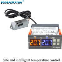 STC-3028 STC-1000 Temperature Controller Thermostat 12V 24V 220V Thermostat and Heater Cooler Control Incubator