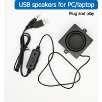 USB mini speaker for computer Surround stereo adhesive style Mini Portable speaker plug and play