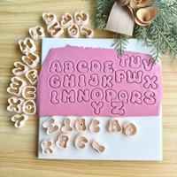 Soft Ceramic Jewelry Molds Set of 26 Capital Letter Shapes for DIY Earrings Handmade Jewelry Crafting