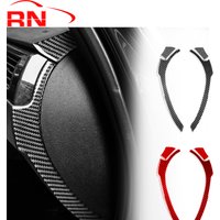 For BMW 3 Series E90 2005-2012 Refit Carbon Fiber Front Door Slots Side Trim Interior Accessories Piano Black Decorative Sticker
