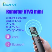 Boxput ATV3 Mini Voice Air Mouse Remote BT Wireless Controller BLE for Q5 Smart TV Box Q3 Android TV Stick - Multifunctional Rem