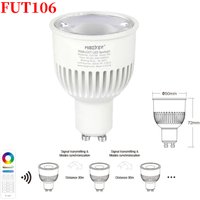 FUT106 MiBoxer 2.4G RGB+CCT LED SpotLight Bulb 6W GU10 Dimmable Lamp Support 2.4G 4Zone Remote /Wifi APP /Voice Control for Room