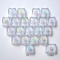MOA butterfly cat shape Transparent PC material white pink black blue transparent keycap for mechanical keyboard