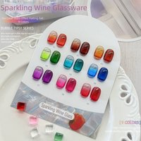 MIANEL Summer 2026 10ML Sparkling Wine Glassy Gel Polish - Dopamine Candy Sheer Shade Brightening Glitter UV Gel New Arrival