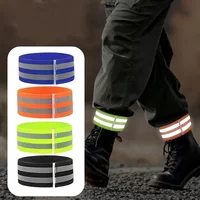 AliExpress NONE 1. High brightness leg strap for bicycle night running, double reflective visible riding elastic strap for night warning