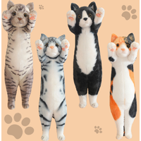 Simulation Adorkable Lucky Cat Plush Toy Soft Cat Pillow Nap Work Leisure Pillow For Children and Friends Holiday Birthday Gift