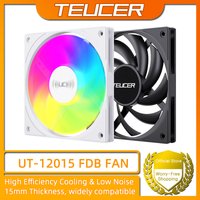 TEUCER UT-12015 120mm ARGB FDB Bearing Slim Cooling Fan High-Performance PC Case Fan for CPU Cooling and PC Builds