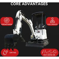 Mini Excavator 1 ton Customized Multi-function Kubota Engine Digger Small Crawler Farm Excavators Home