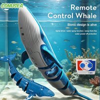RC submarine Underwater Whales Remote Control shark electric Submarines Boat Ship Diving In Pools Lake water toys for fish tank