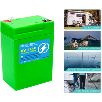 6V 12000mAh LiFePO4 Battery With BMS Rechargeable Lithium Iron Phosphate Battery for Emergency Light Lantern Kids Ride On Car