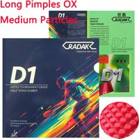 Radak D1 Long Pimples Table Tennis Rubber OX Super Soft Medium Particle Ping Pong Rubber Without Sponge ITTF Approved