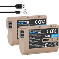 Capacity 2850mAh EN-EL15C EN EL15C Battery Type-C input port for Nikon Z5, Z6, Z6 II, Z7, Z7II D780, D850, D7500, D500, D600
