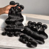 36 38 40 Inch Body Wave 3 4 5 Bundles Unprocessed Human Hair Wavy Doule Drawn Bundles Weave Extensions Raw 100% Bundles Human Hair