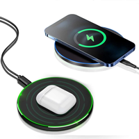 Wireless Charger Fast Wireless Charging Pad Compatible for iPhone 17 Pro/17 Pro Max 16/15/14/SE Series Samsung Galaxy S25 S24