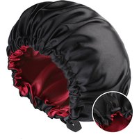 Bonnet en Satin pour dormir, Bonnet soyeux, grand, Double couche, réversible, réglable, utilisé pour les soins des cheveux, vente en gros