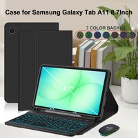 Case for Samsung Galaxy Tab A11 8.7 Inch,Bluetooth keyboard cover for Samsung A11 8.7 SM-X133/X135,for Samsung Smart Stand Cover