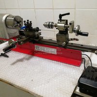 LYBGACNC Mini DIY Lathe Machine Micro Bench Small Home Lathe 4 Jaw for Wood Plastic Copper Aluminum Optional 65mm 80mm Chuck