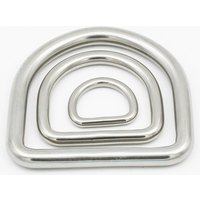 4PCS Stainless Steel 304 Polished Welded D Ring 30-60mm Width 6-8mm Thick Dog Pet Collars Buckle Boat Strap Accessories