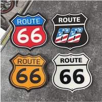 AliExpress NONE 1PC Route 66 Style Waterproof Vinyl Stickers For Car Motorcycle Helmet Laptop Bike Decor Decal