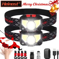 8 Modes LED Headlight Handfress Motion Sensor Powerful Headlamp Head Lamp COB Flashlight Torch Head Light For Camping, Fishing