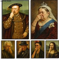 Stinky Toilet Funny Art Posters Funny Celebrity Prints Canvas Painting Wall Art Pictures Home Room Modern Bathroom Decoration
