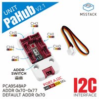 M5Stack Official PaHub v2.1 Unit I2C Hub 1 to 6 Expansion with DIP Switch Multiplexer IoT Development Kit(PCA9548AP)